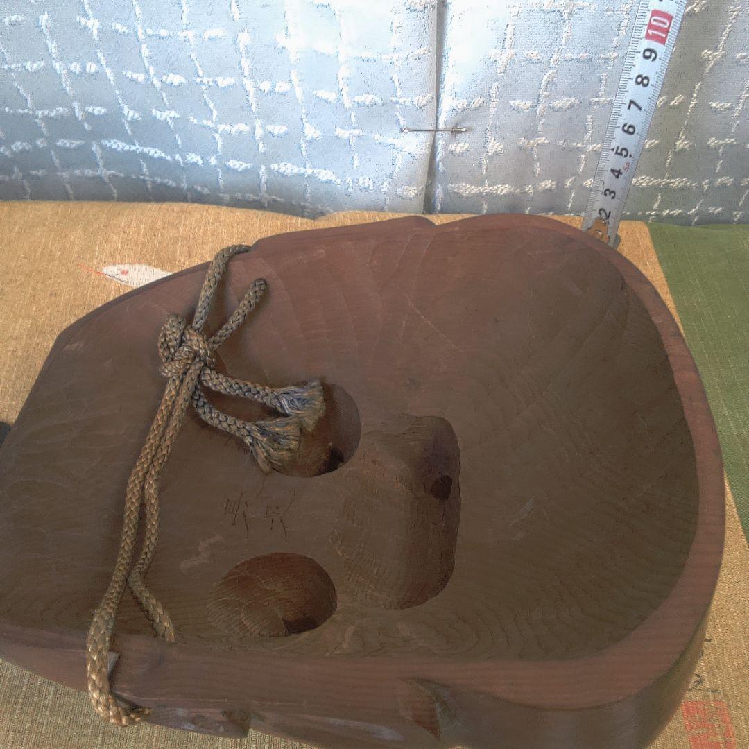 面 木彫 木製顔面マスク 茶色 キズスレ小傷打痕あります