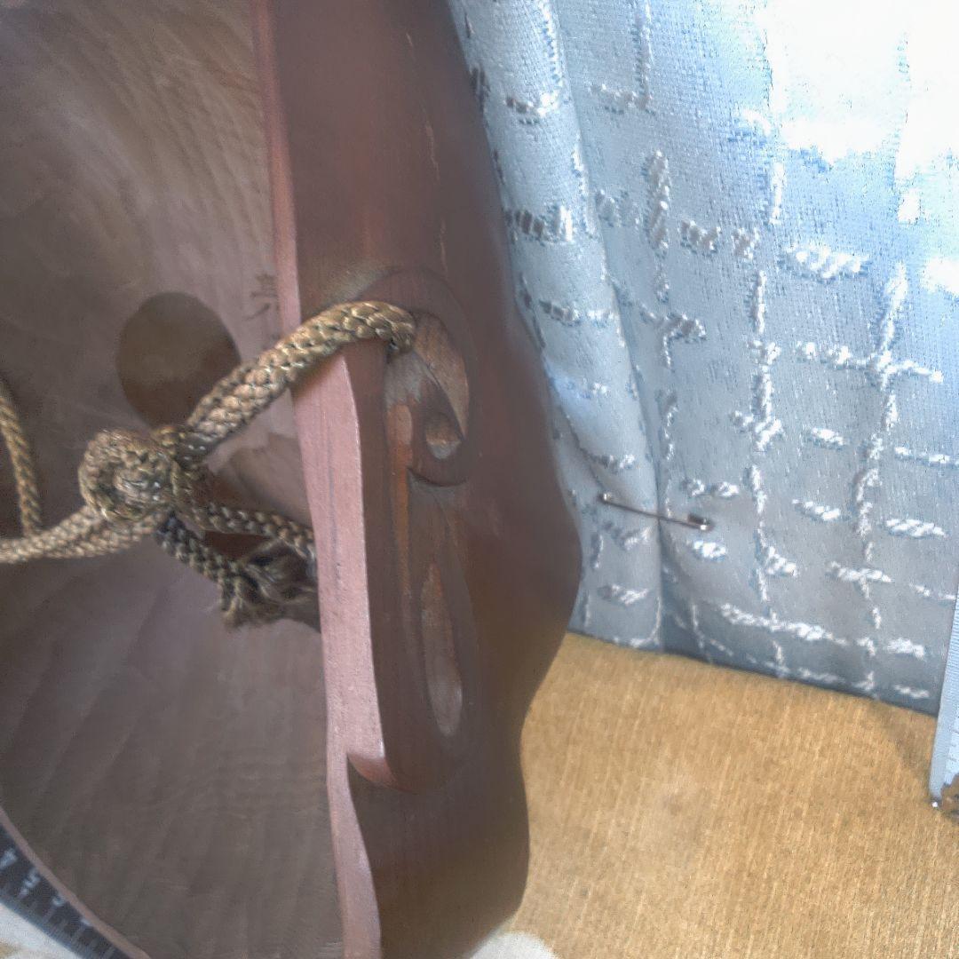 面 木彫 木製顔面マスク 茶色 キズスレ小傷打痕あります