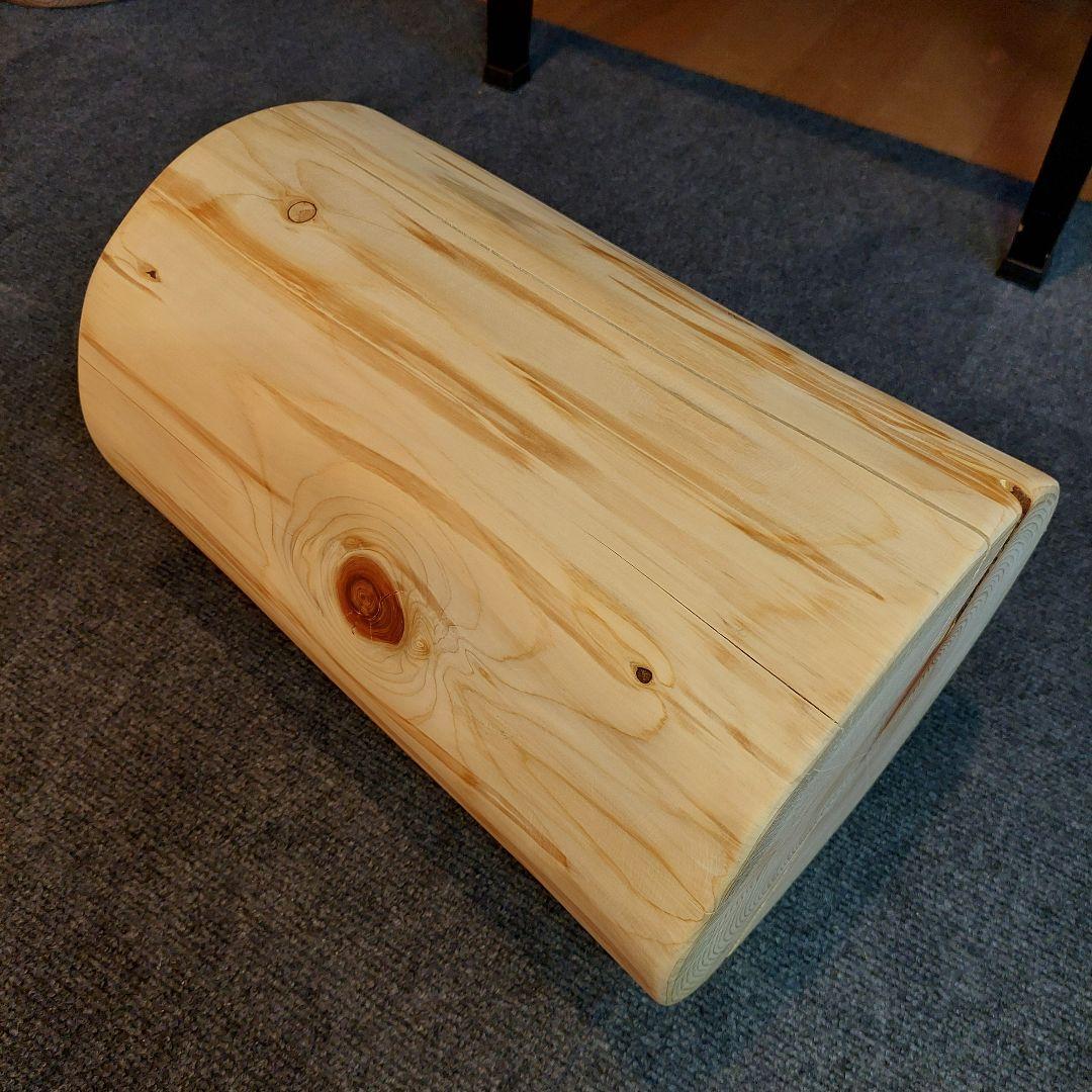 リ　檜 切り株 丸太 椅子 スツール 高さ約39㎝