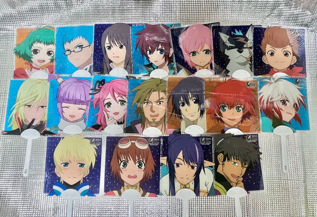 テイルズオブシリーズ25周年☆トレーディングスキットうちわセット