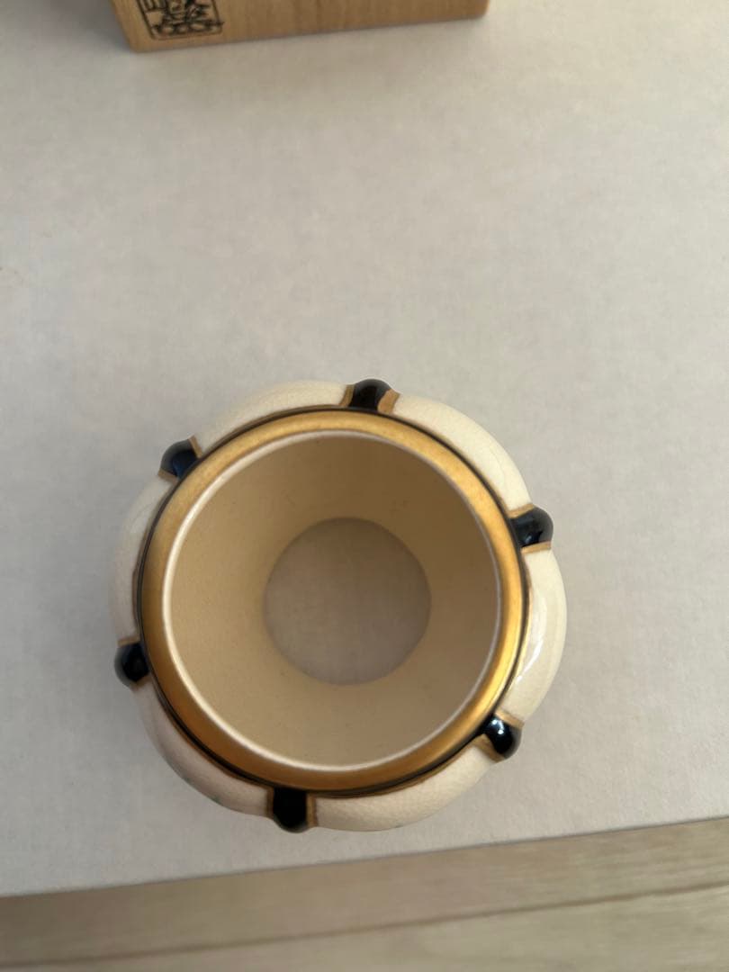 色絵一閑人共箱茶道具 色絵雪洞 蓋置 茶道具