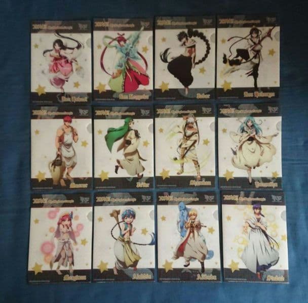 マギ 大高忍 ミニクリアファイル コンプリート アラジン アリババ シンドバッド