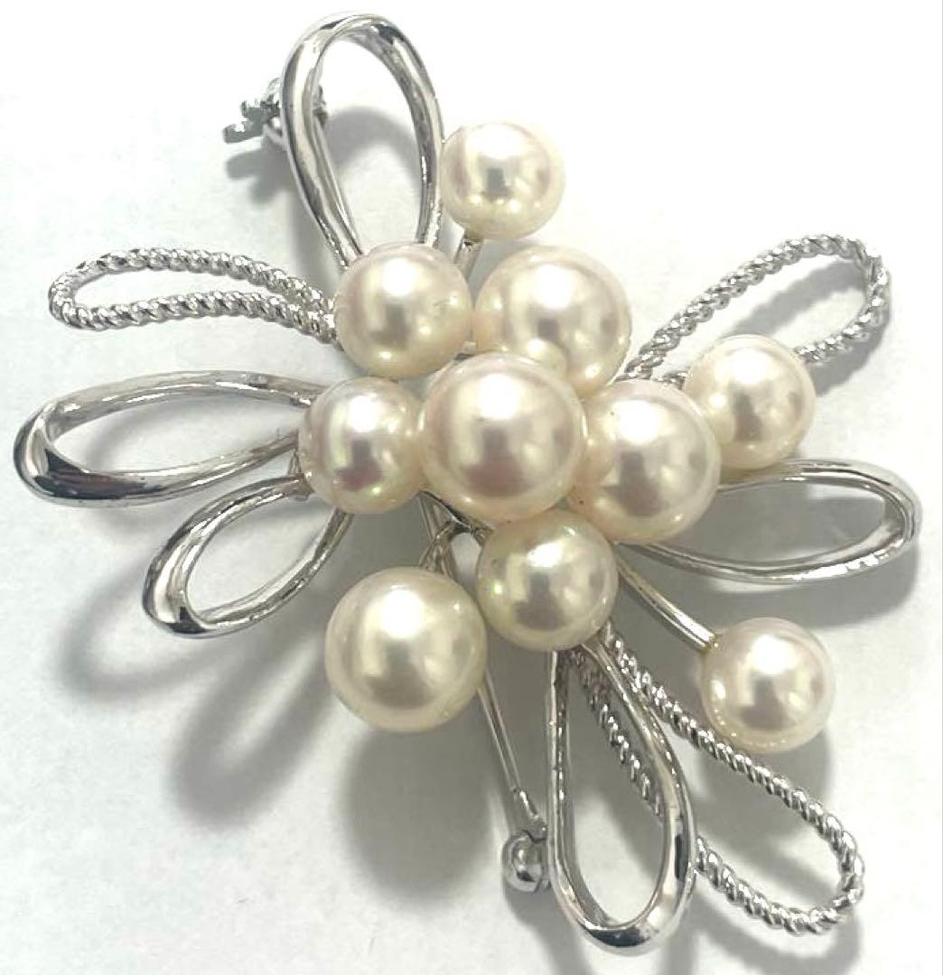 ♣️MIKIMOTO ミキモトパールブローチ パール10粒