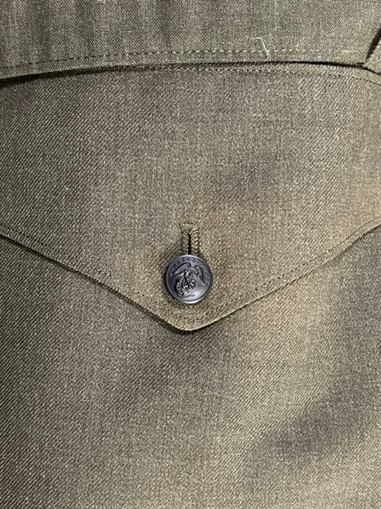 米軍実物_米海兵隊_サービスユニフォーム_ウール100%_上下