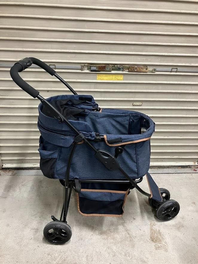 【美品】GEXジェックス　わんわんカート三輪　デニム柄