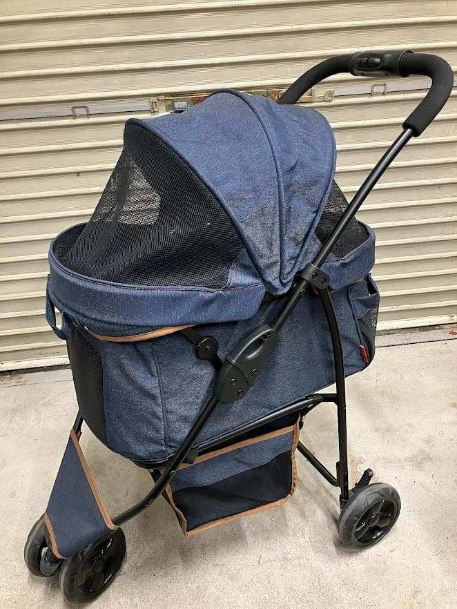 【美品】GEXジェックス　わんわんカート三輪　デニム柄