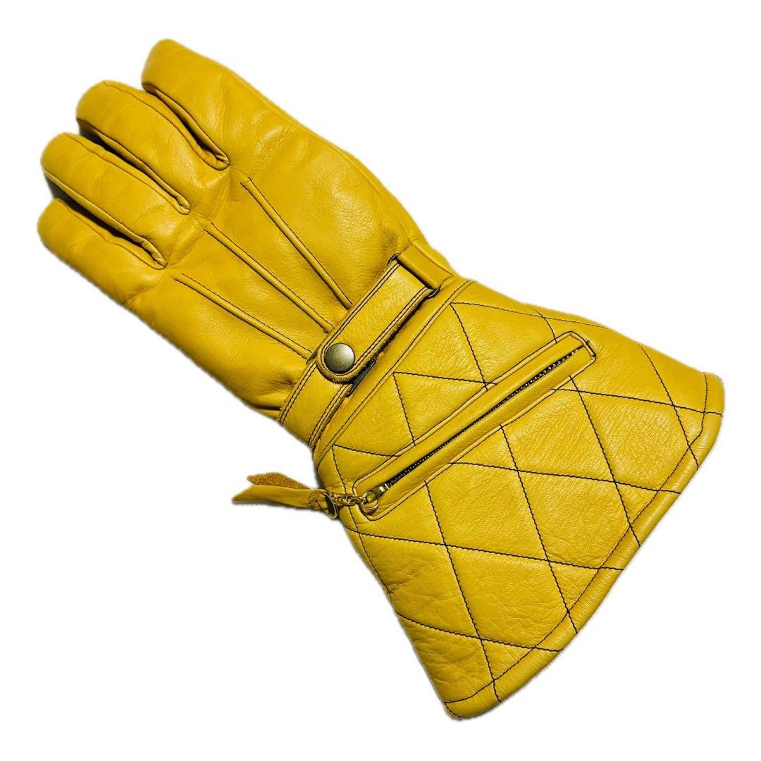 【未使用】POWWOW パウワウ　ロンググローブ　イエロー　 TYPE02 LL