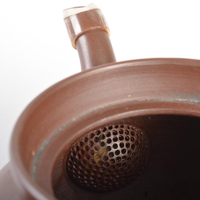 煎茶道具　萬古焼　伊藤実山作　急須　茶壷　共箱　C　R7256