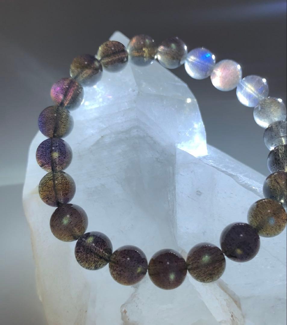 ミラクルを引き寄せるパワー❣️❣️ 超ハイグレード　ラブラドライト　ブレスレット