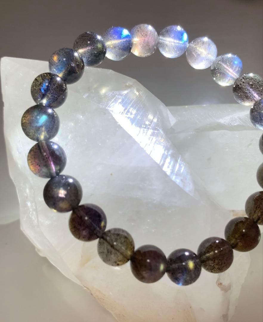 ミラクルを引き寄せるパワー❣️❣️ 超ハイグレード　ラブラドライト　ブレスレット