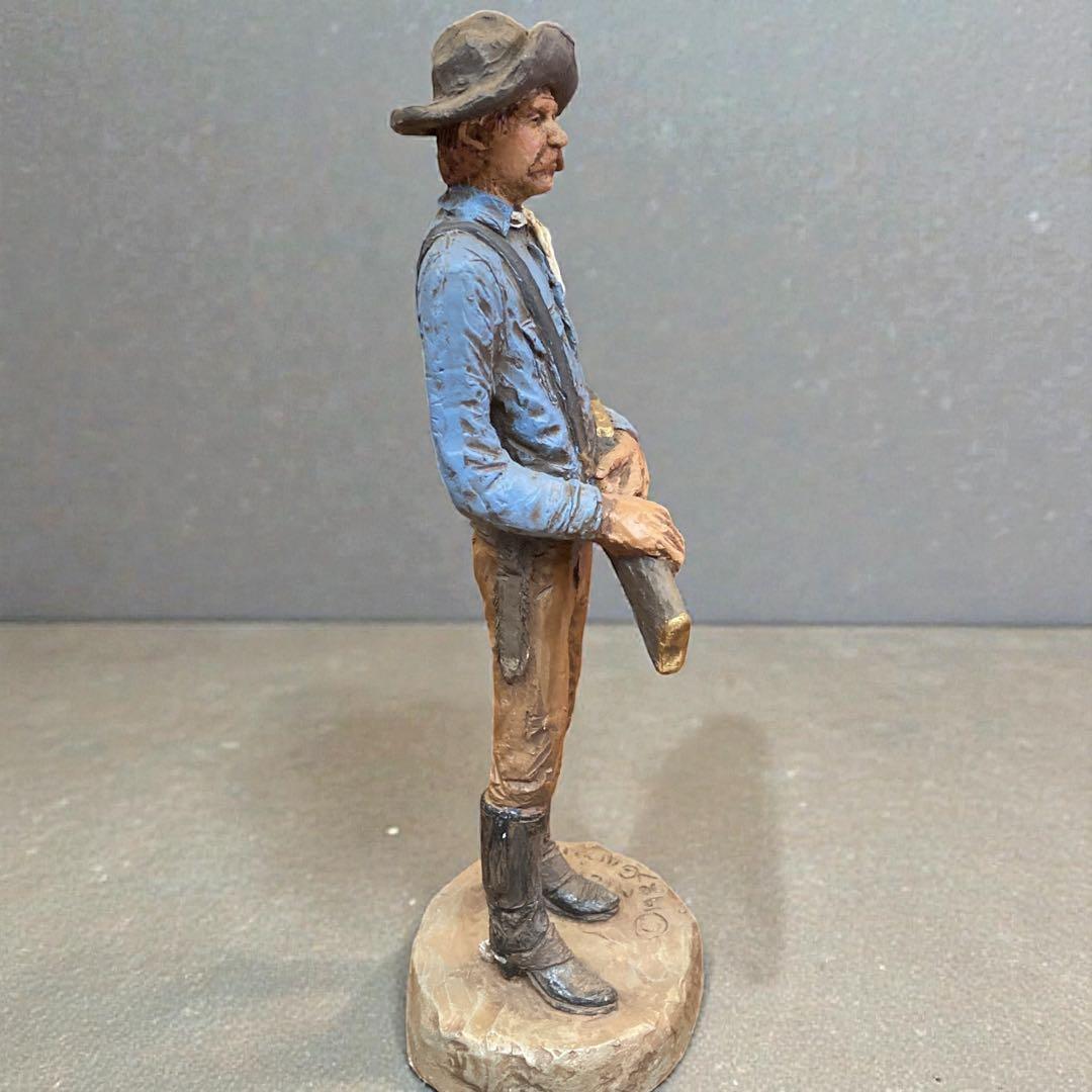 彫刻　マイケルガーマン作　アメリカンインテリア 保安官　ライフル