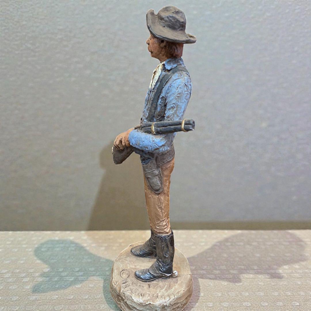 彫刻　マイケルガーマン作　アメリカンインテリア 保安官　ライフル