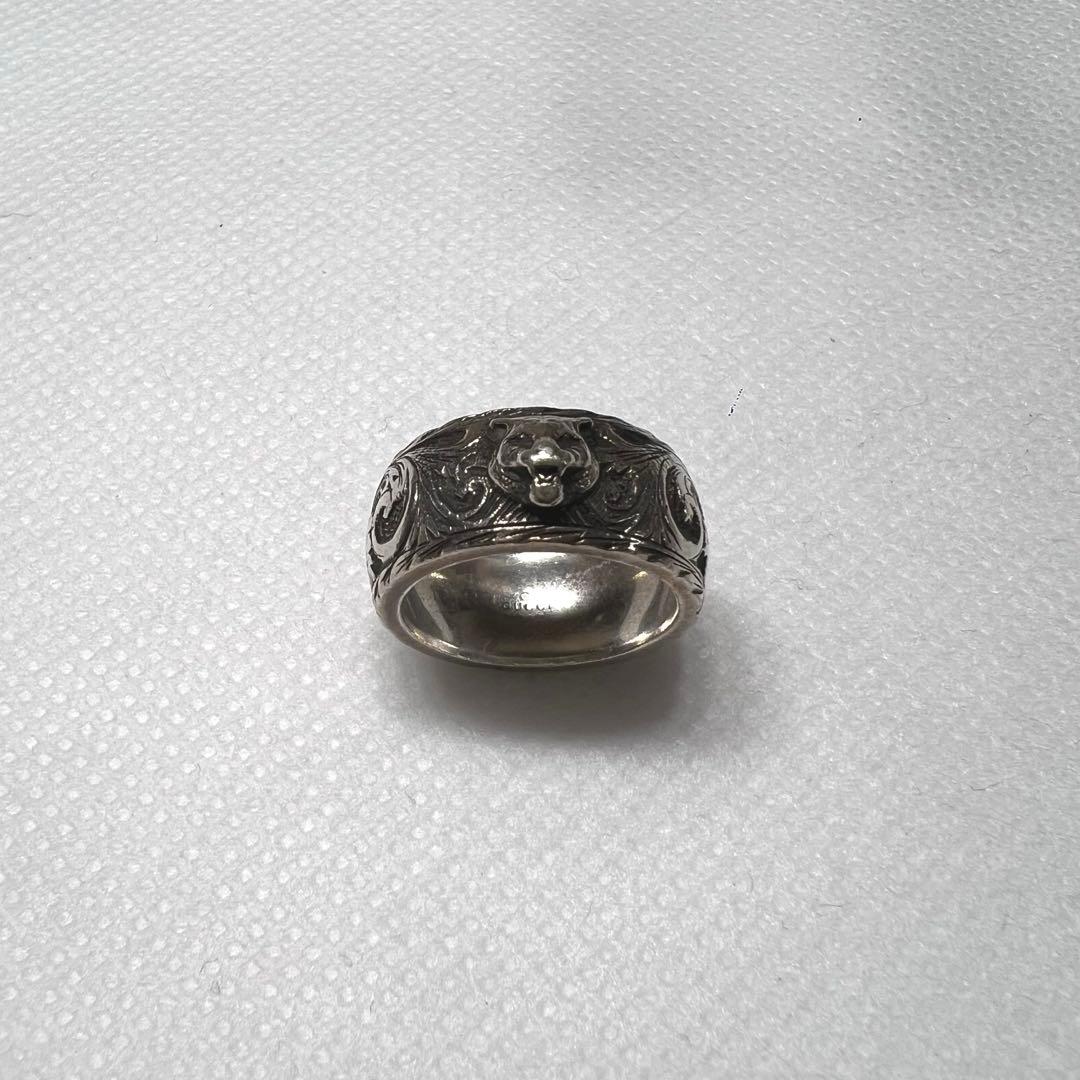 GUCCI シルバー ライオンリング