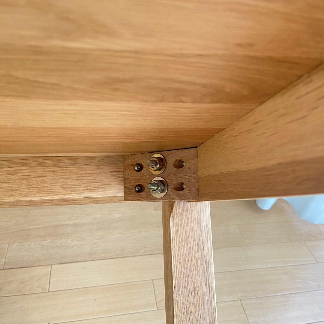 無印良品 無垢材 テーブル オーク材 1400mm ダイニングテーブル 廃盤商品