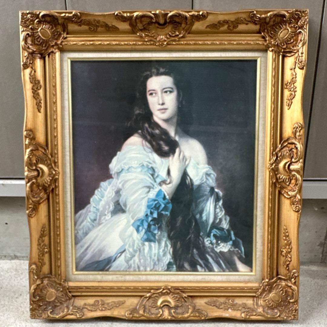 額縁　特大　ヴィンテージ　鏡　アンティーク　F10？　フレーム　額縁　インテリア