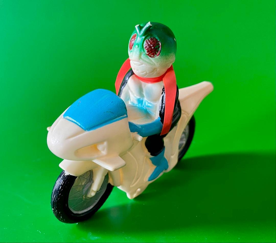 仮面ライダー 新サイクロン号 ソフビ人形 ポピー 希少品です！旧バンダイ