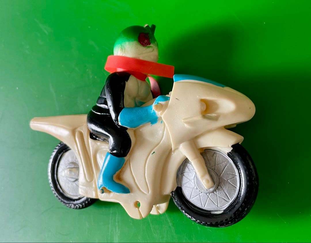 仮面ライダー 新サイクロン号 ソフビ人形 ポピー 希少品です！旧バンダイ