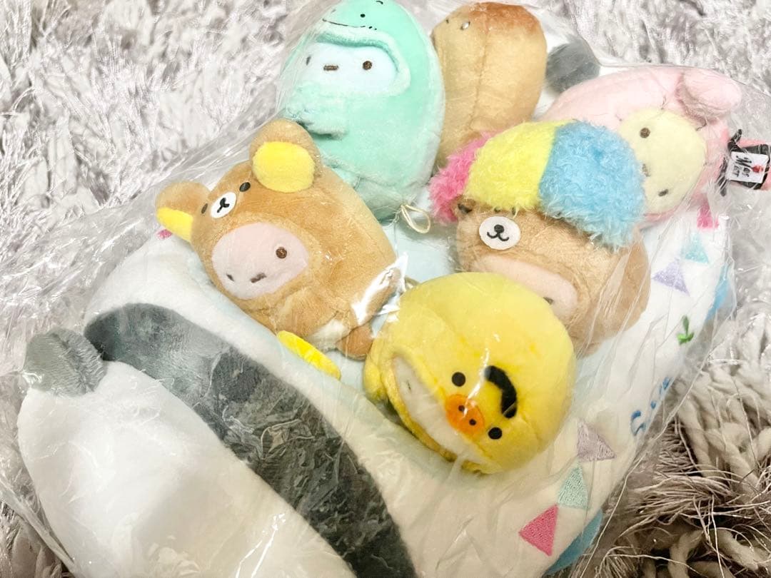 90周年 たれぱんだ サンエックスだいすきぬいぐるみセット たぴおか