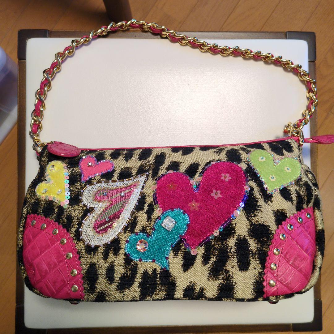 美品 Think Bee!カラフルハート ショルダーバッグ