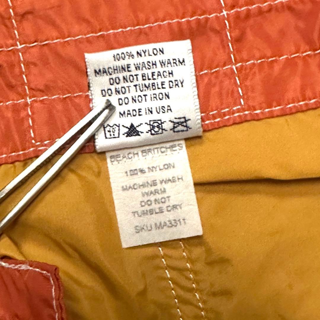 【新品】BIRDWELL / バードウェル ボードショーツ オレンジ USA製