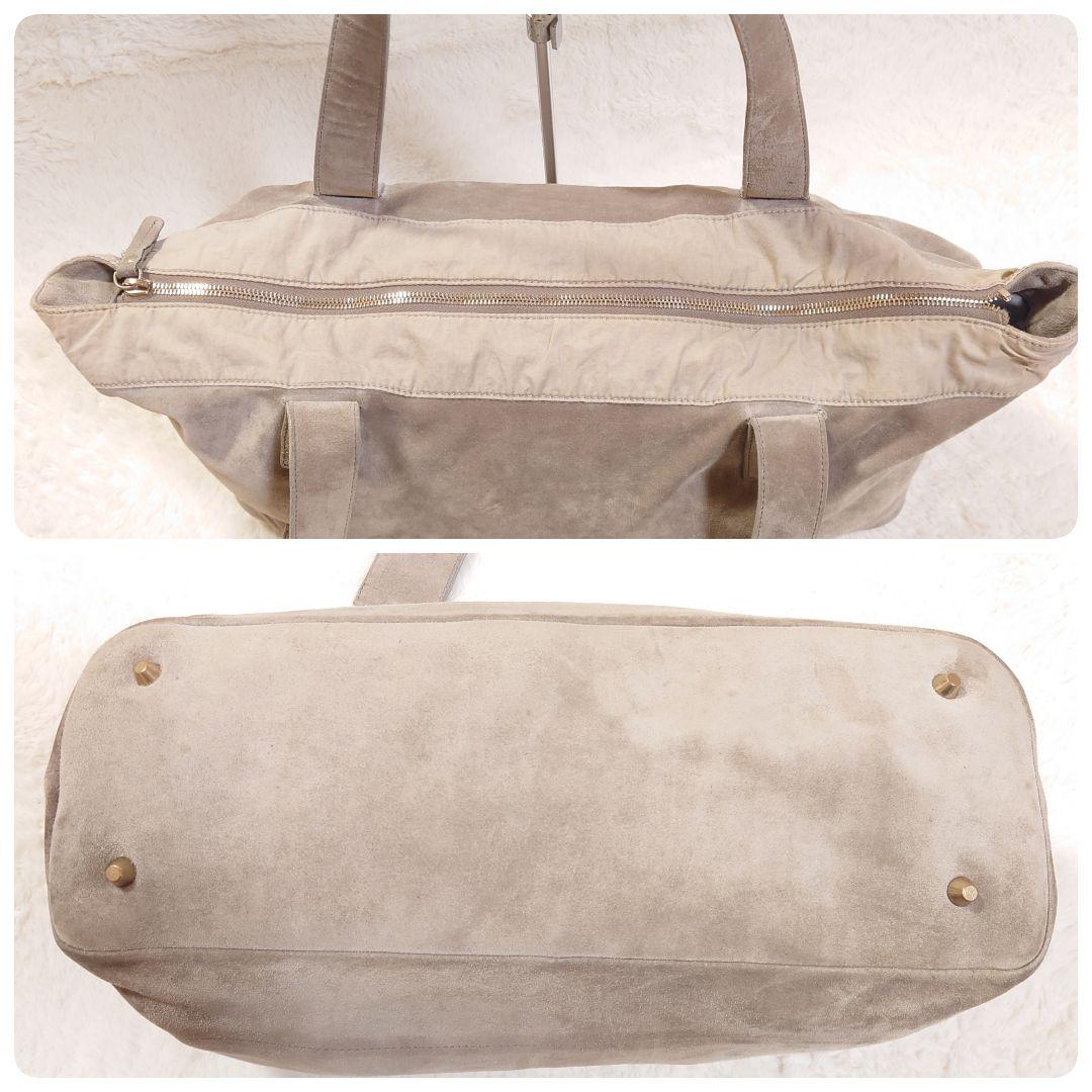 D*E様 ブルネロクチネリ スウェード トートバッグ 希少品 ベージュ A4収納