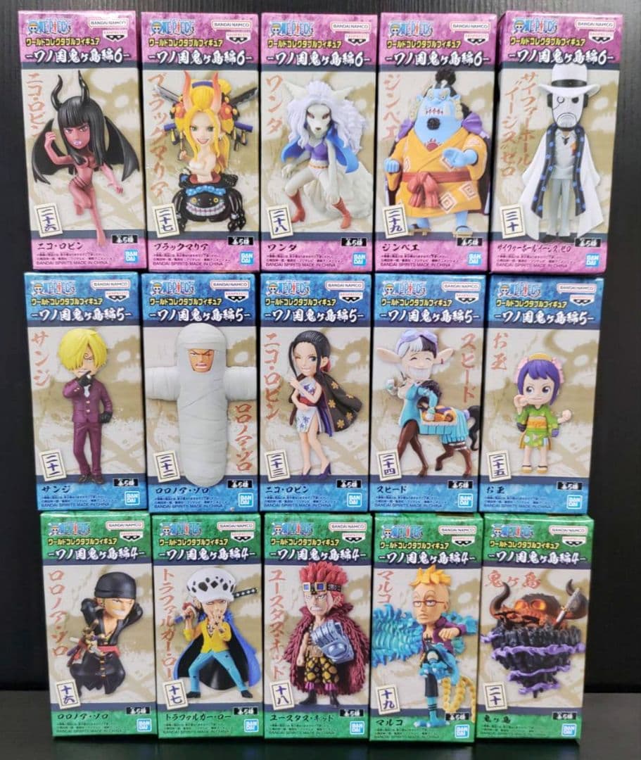 ワンピース　ワーコレ「ワノ国鬼ヶ島編1〜11」コンプリート55ヶセット
