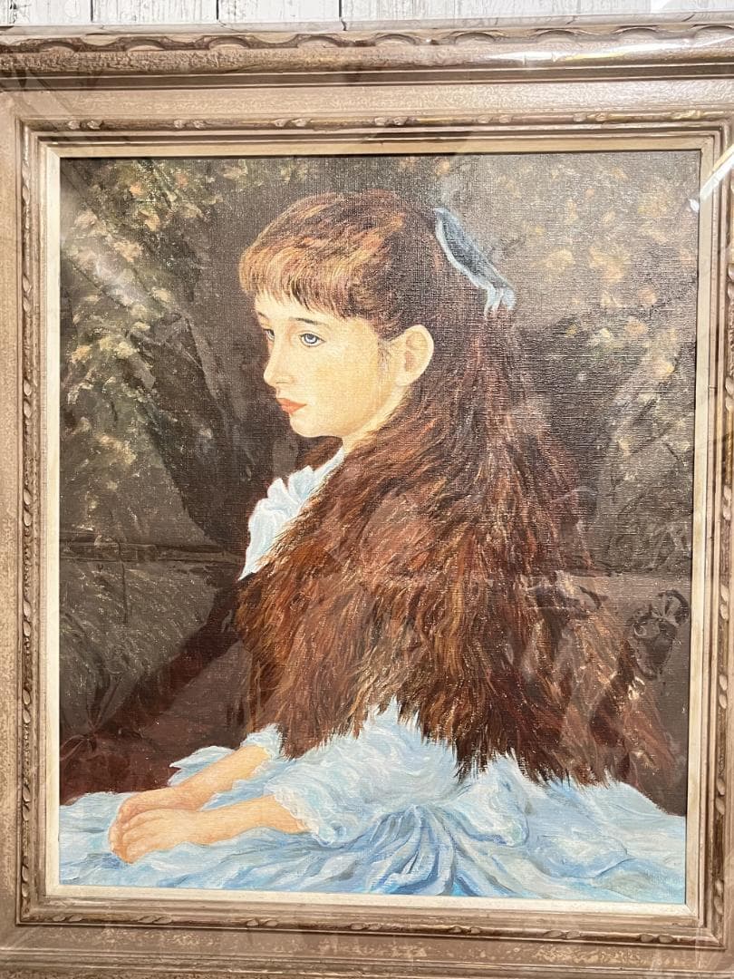 【複製画】ルノワール『少女イレーヌ(F10号)』人物画 世界の名画 肖像画 名作