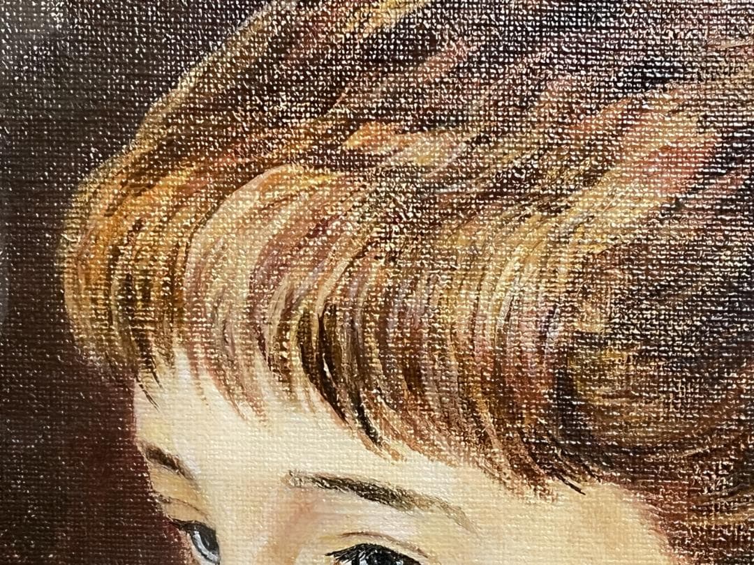 【複製画】ルノワール『少女イレーヌ(F10号)』人物画 世界の名画 肖像画 名作