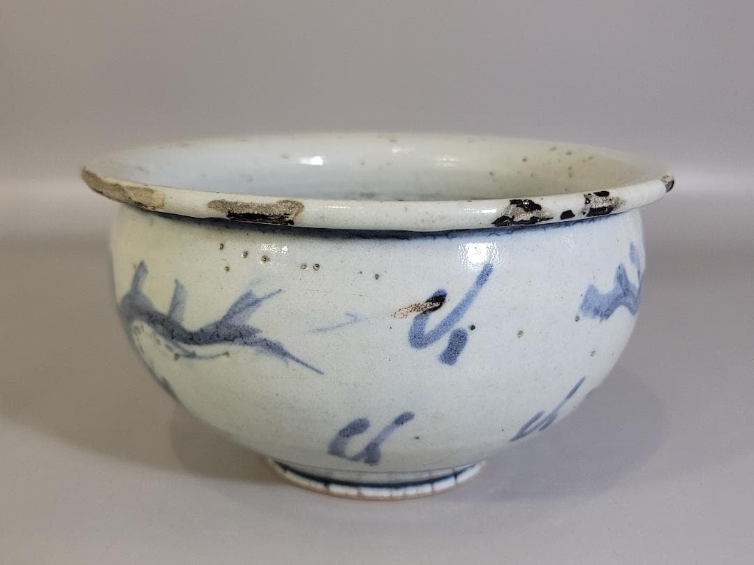 古美術 染付 龍紋 碗 中国