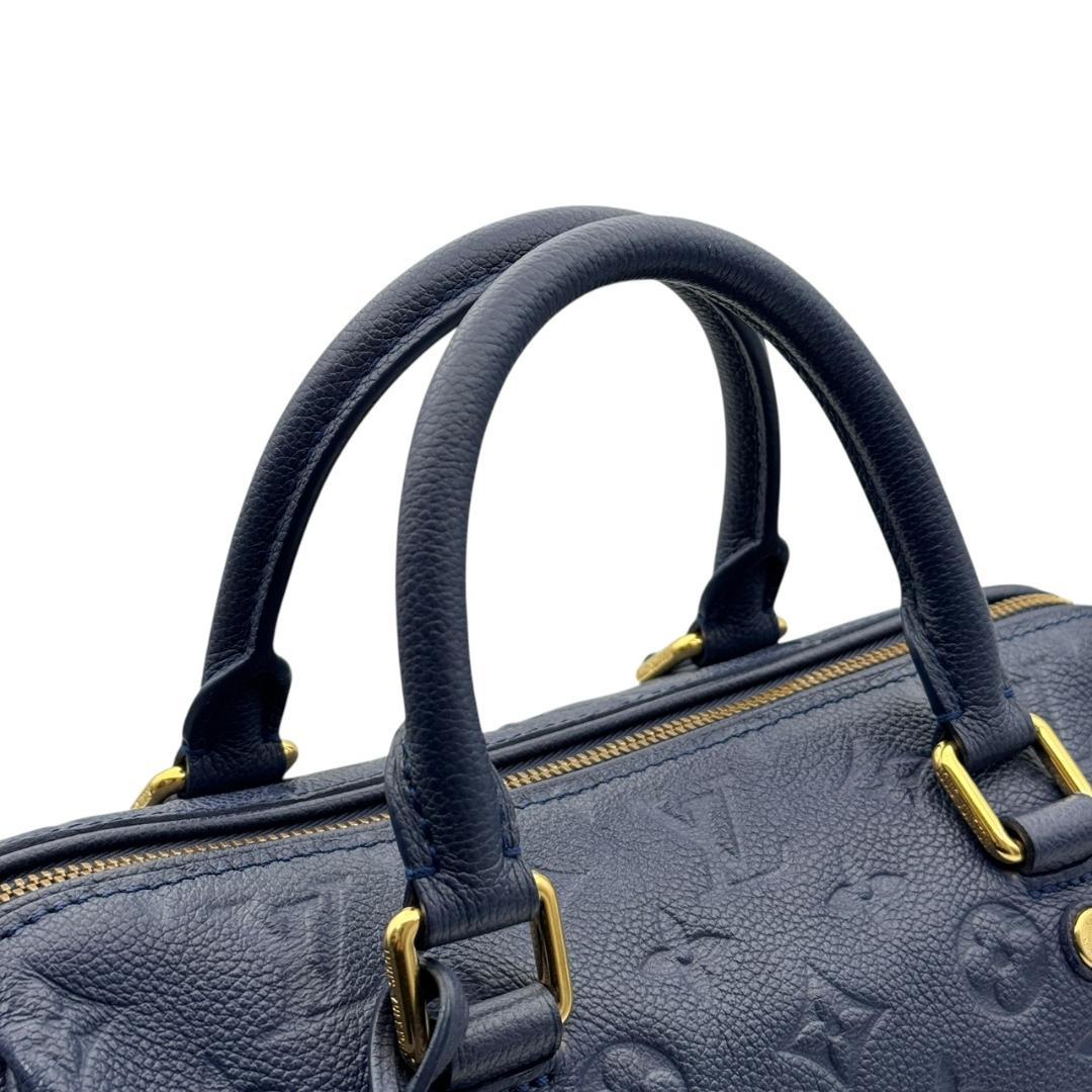 【未使用に近い】ルイヴィトン アンプラント スピーディ 25 ハンドバッグ 紺色