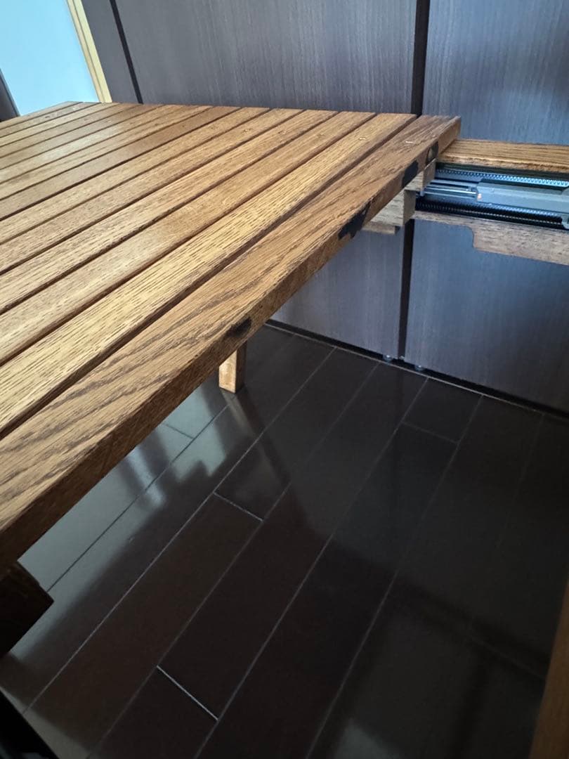 what we want エクステンションテーブル ナラ ケース付き