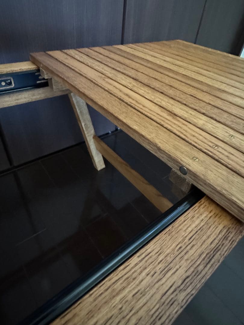 what we want エクステンションテーブル ナラ ケース付き