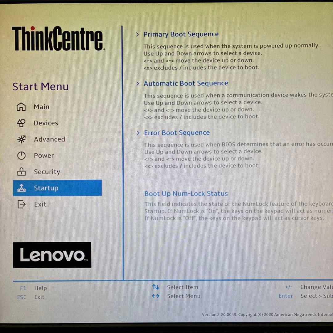 Lenovo ThinkCentre M75s-1 BIOS確認済！ジャンク品