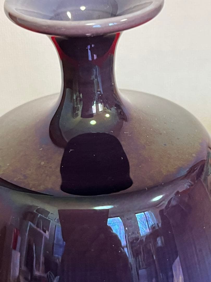 【特価】柳雨軒 三代 人間国宝 徳田八十吉（正彦銘）壺 高さ約21㎝ T258