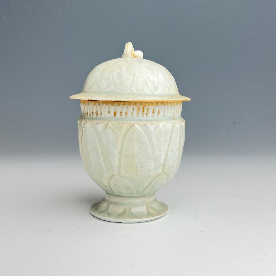 影青 青白釉蓋碗 南宋時代 景徳鎮 古玩 中国美術 唐物 擺件 611b