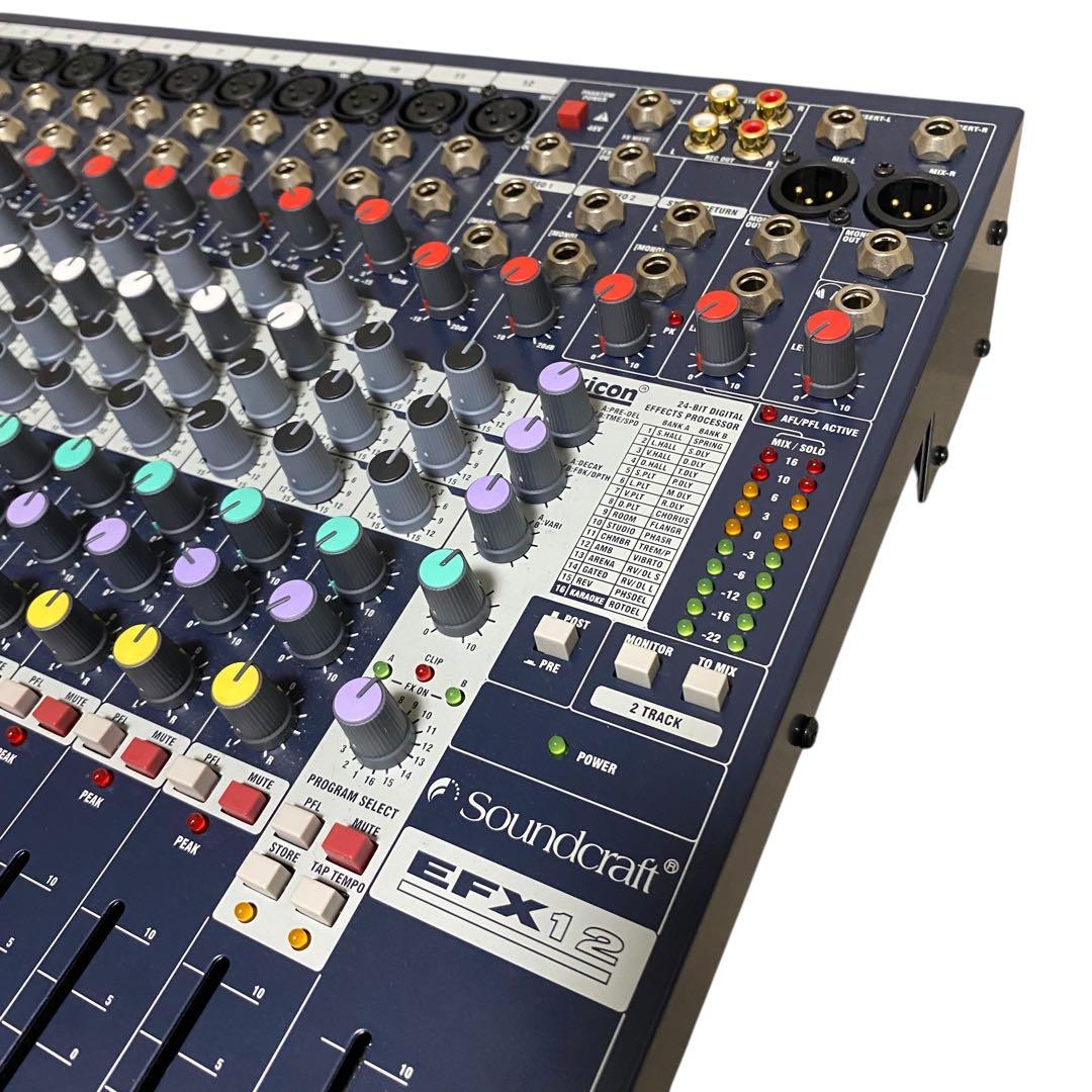 【美品】soundcraft EFX12 アナログミキサー　高音質