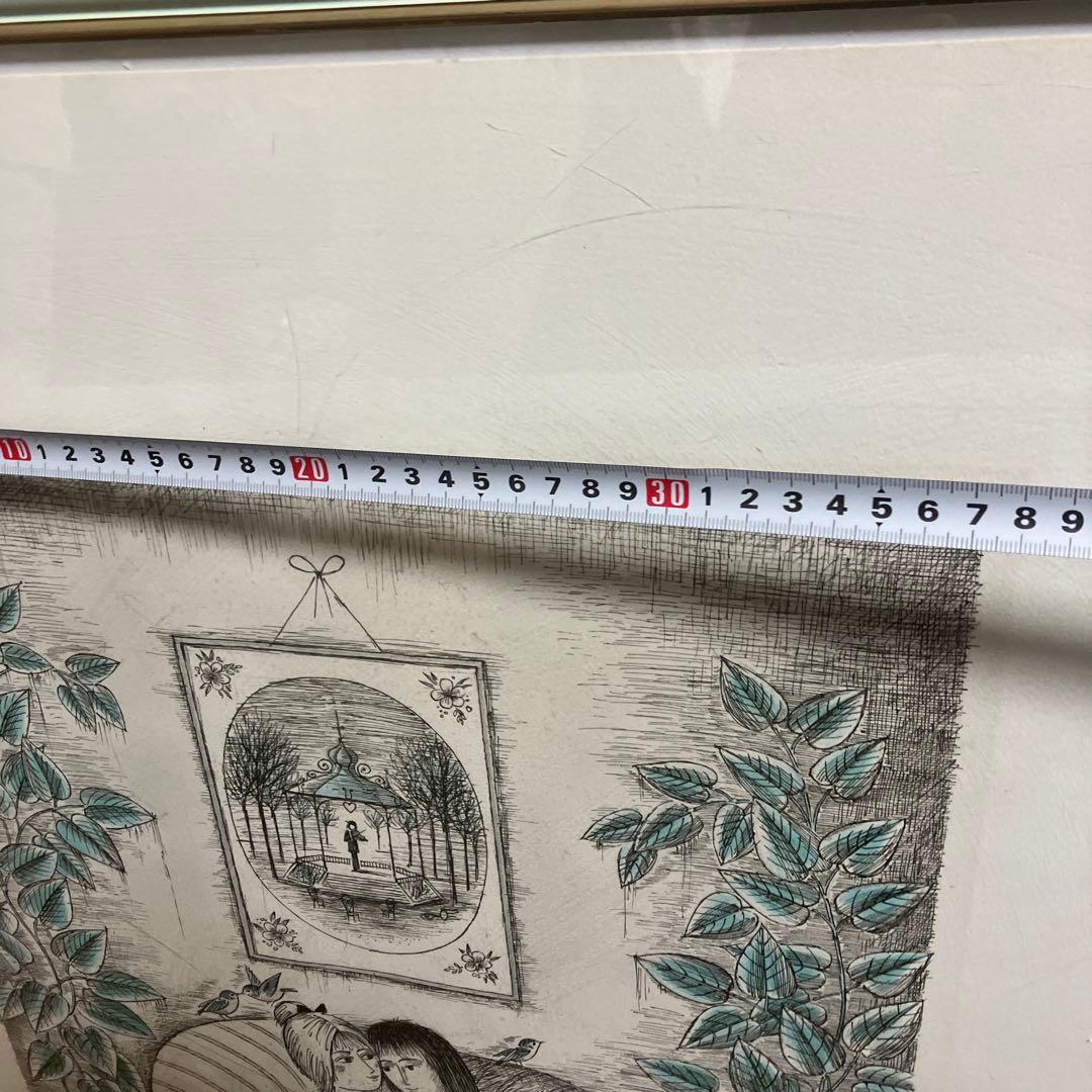 レイモンペイネ　ハートのプレゼント　特大サイズリトグラフ　サインあり