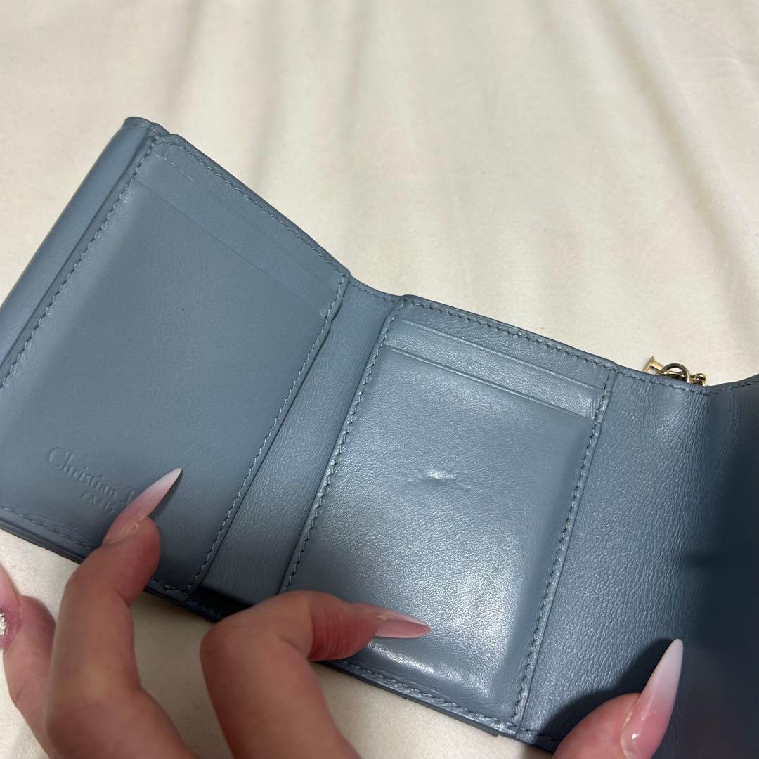 Lady Dior Lotus ウォレット ブルー