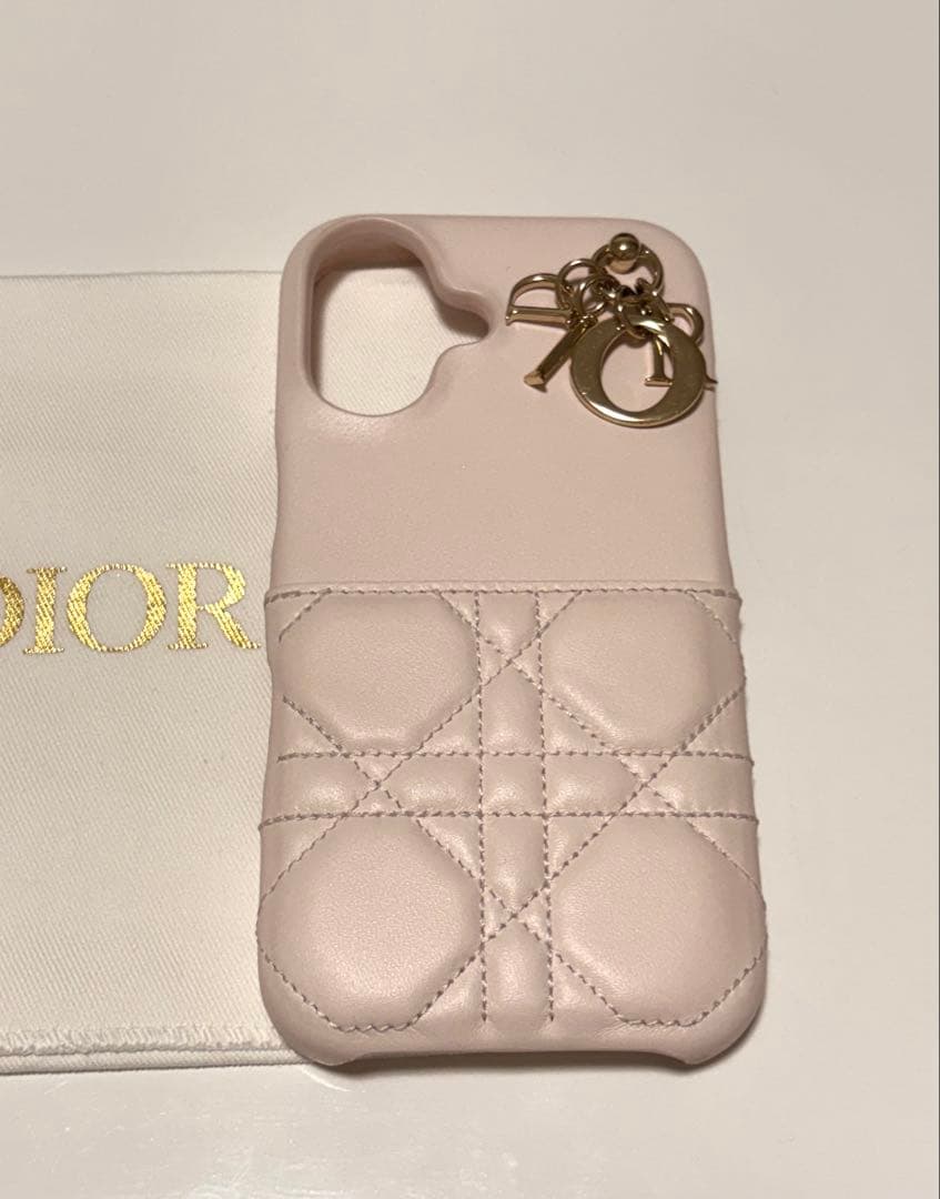 DIOR ピンク キルティングiPhoneケース