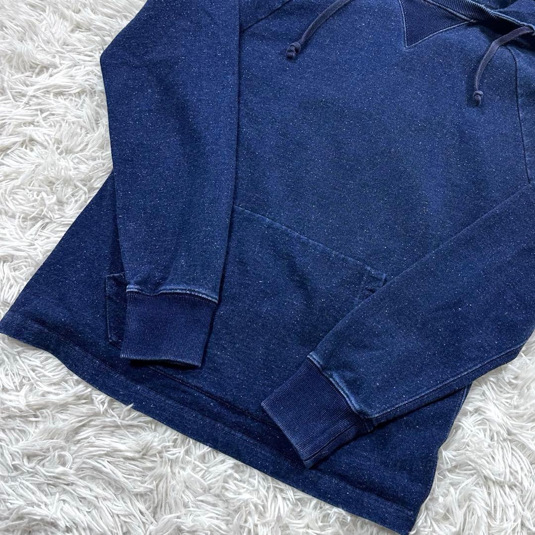美品✨ラルフローレン RRL インディゴ染め スウェット パーカー プルオン
