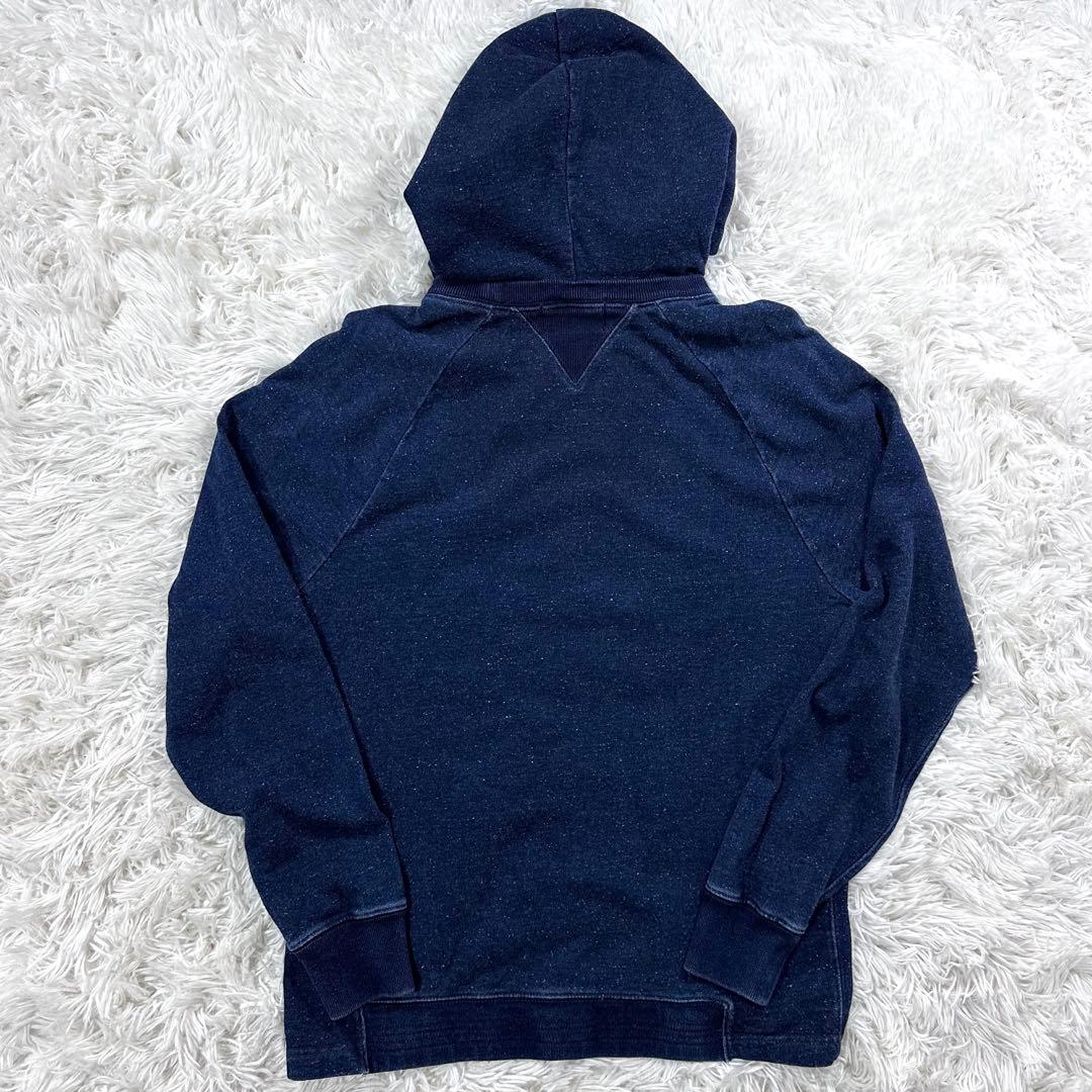 美品✨ラルフローレン RRL インディゴ染め スウェット パーカー プルオン