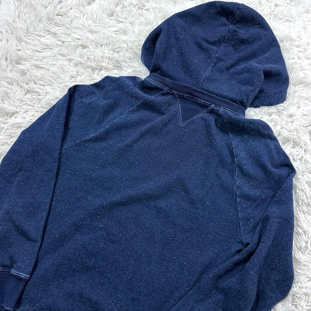 美品✨ラルフローレン RRL インディゴ染め スウェット パーカー プルオン
