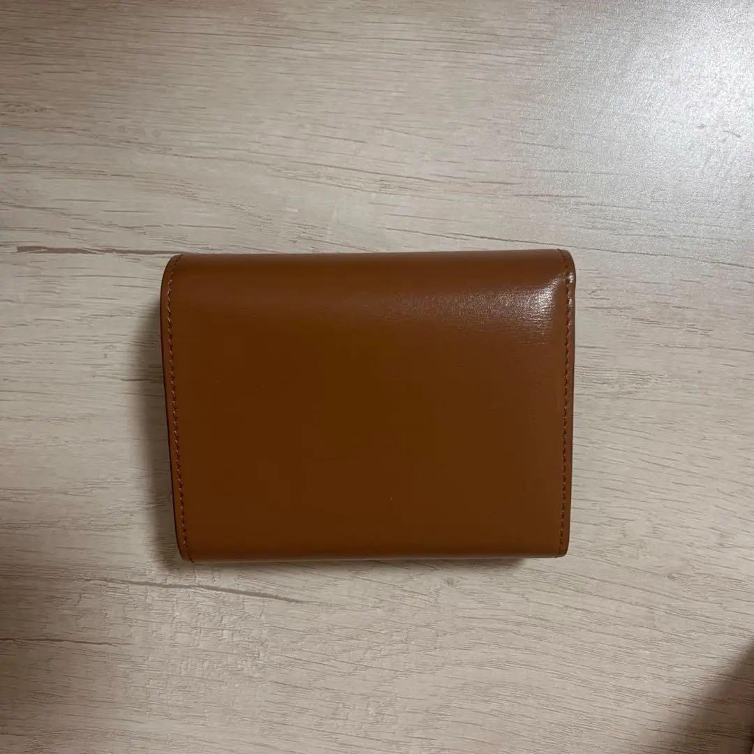 セリーヌ　折りたたみ　財布　ブラウン
