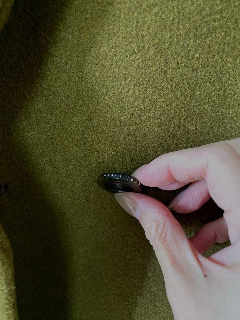 タグ付き　エトレトウキョウ ダブルブレスト　ミディコート　ピーコート