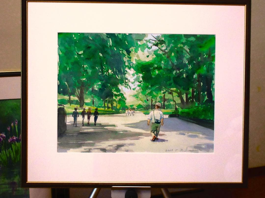 上野の森（水彩画）