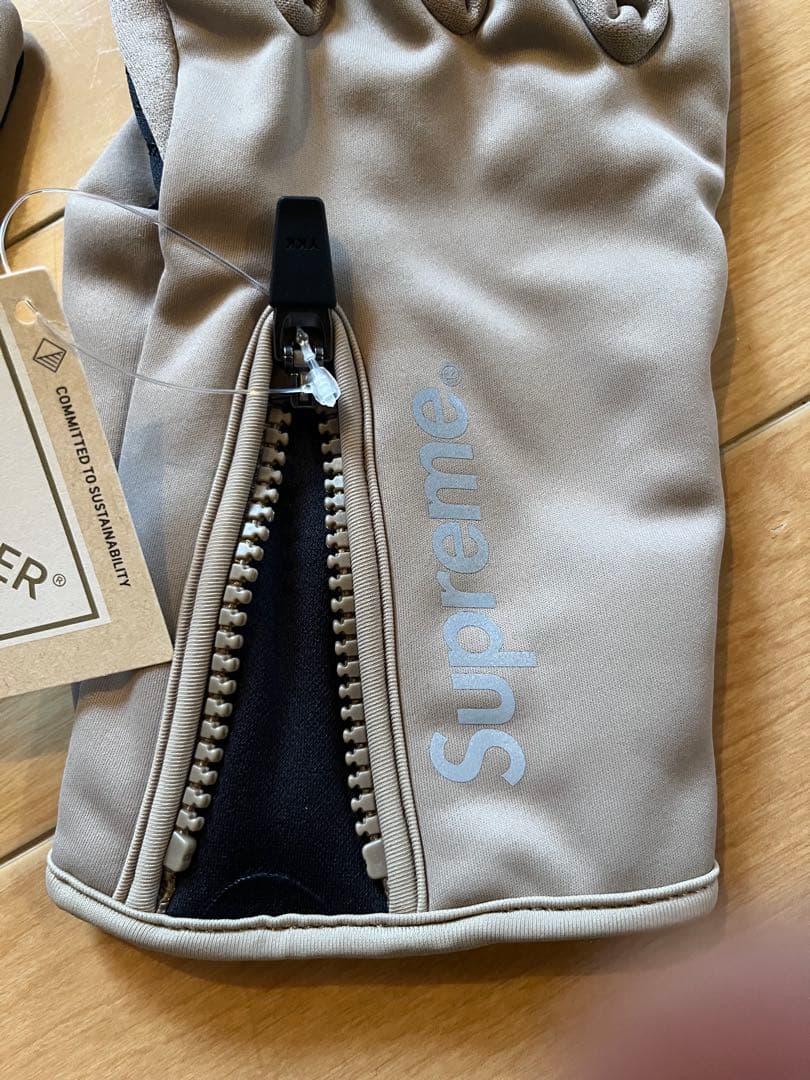 Supreme WINDSTOPPER Zip Gloves Taupe 新品
