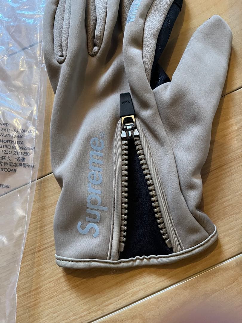 Supreme WINDSTOPPER Zip Gloves Taupe 新品