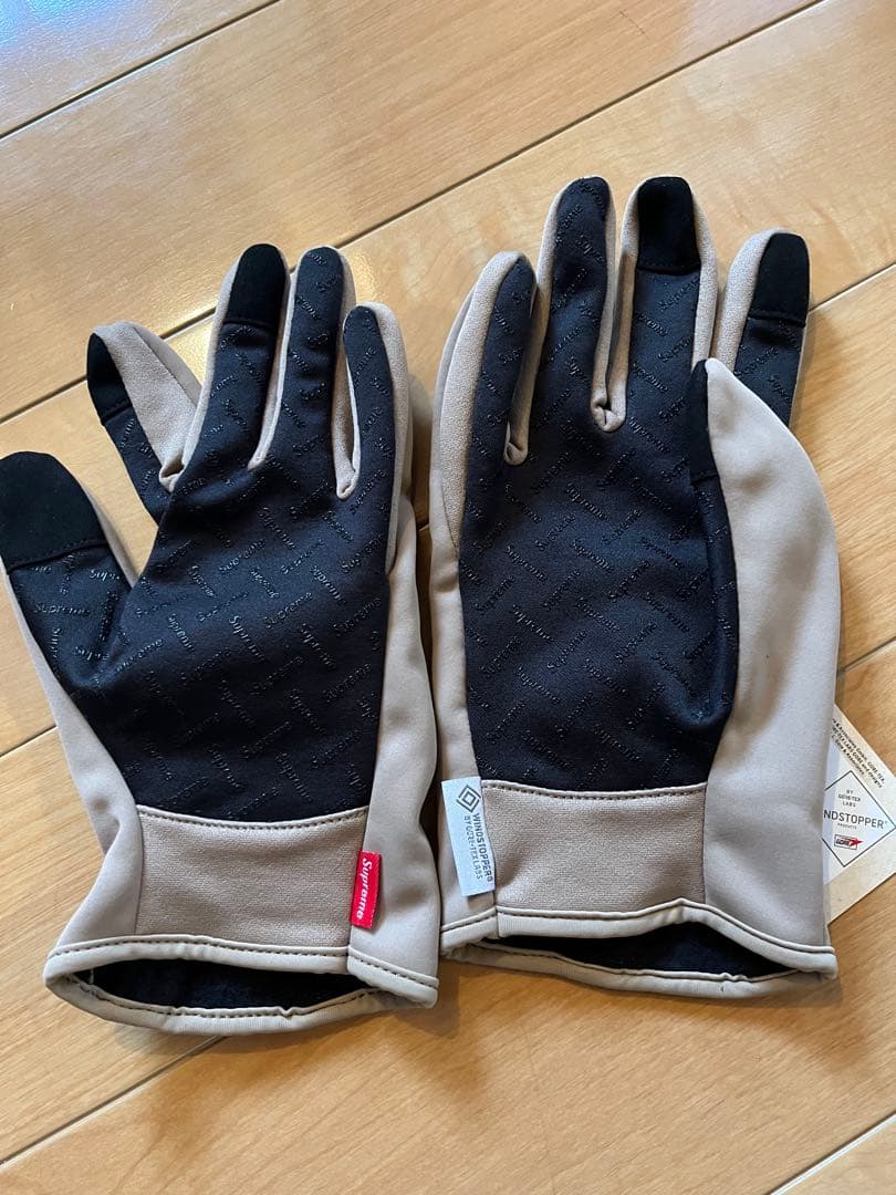 Supreme WINDSTOPPER Zip Gloves Taupe 新品