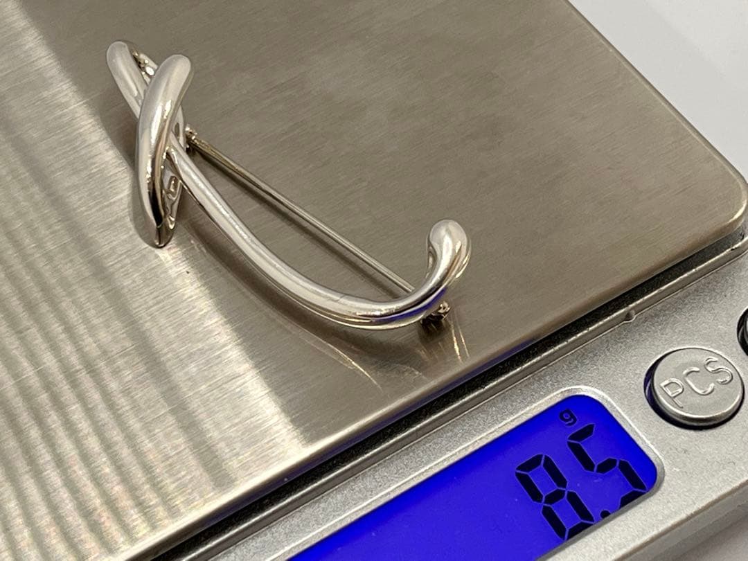 c583 美品　ティファニー　アルファベット「t」イニシャル「T」ブローチ925