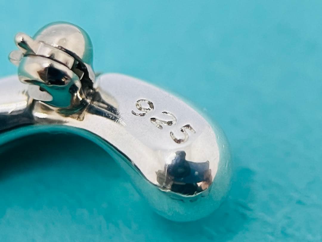 c583 美品　ティファニー　アルファベット「t」イニシャル「T」ブローチ925